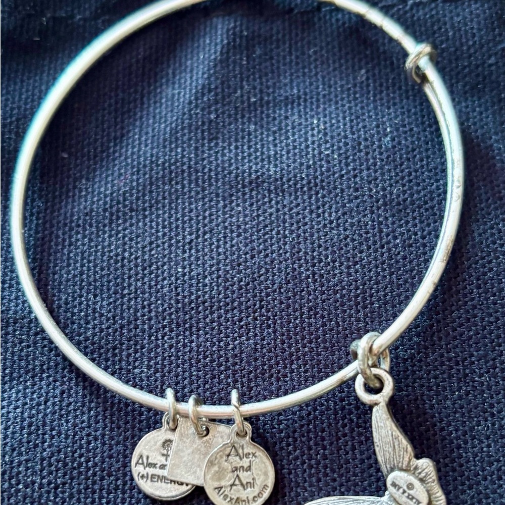 Alex and Ani Silver Butterfly Charm Bracelet